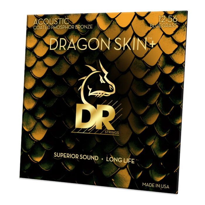 DR, DRAGON SKIN+ Phospor Bronze Acoustic Guitar Strings: Bluegrass 12-56 – Bild 2