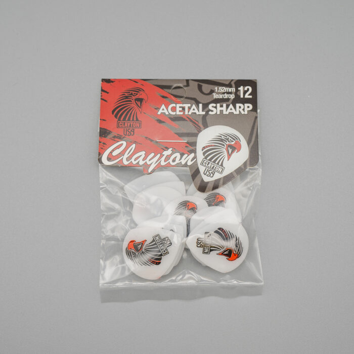 Clayton Sharp Acetal/Polymer Pick Teardrop 1,52mm /12 pcs – Bild 2