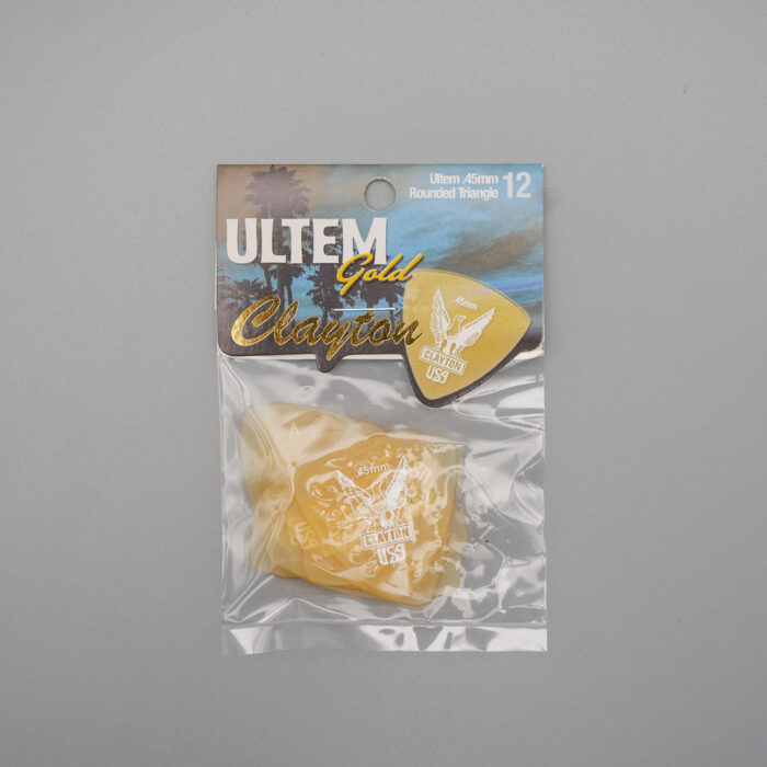 Clayton Ultem Gold Pick Rounded Triangle 0,45mm/12 pcs - Image 2