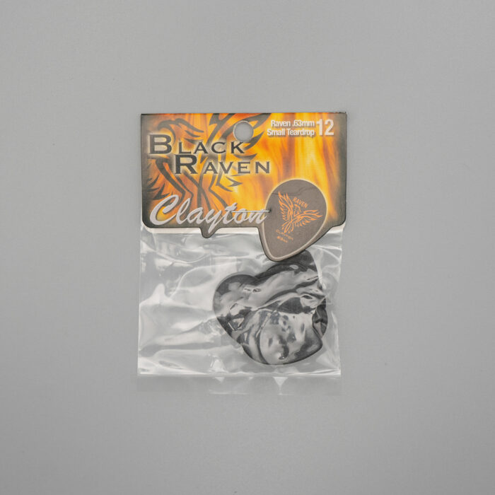 Clayton Black Raven Pick Small Teardrop 0,63mm /12 pcs – Bild 2