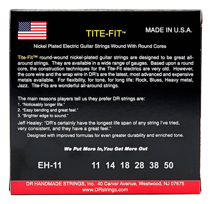 DR, TITE-FIT* - Nickel Plated Electric Guitar Strings: Heavy 11-50 - Image 2