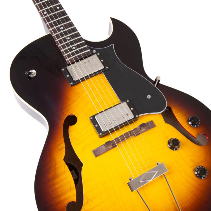 Heritage, Standard H-575 Hollow Electric Guitar with Case, Original Sunburst – Bild 4
