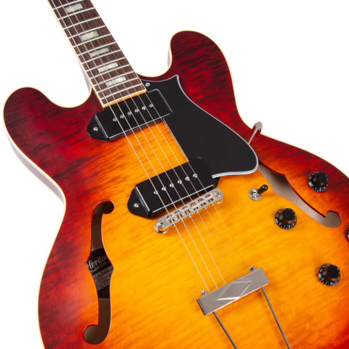 Heritage, Custom Core H-530 Electric Guitar with Case, Dark Cherry Sunburst – Bild 5