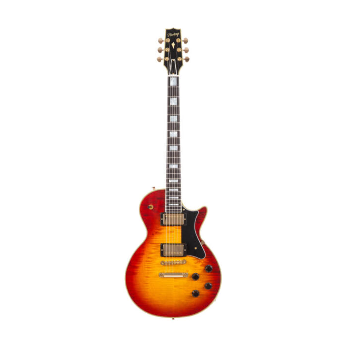 Heritage, Custom Shop Core Collection H-157 Maple Top Electric Guitar, Dark Cherry Sunburst