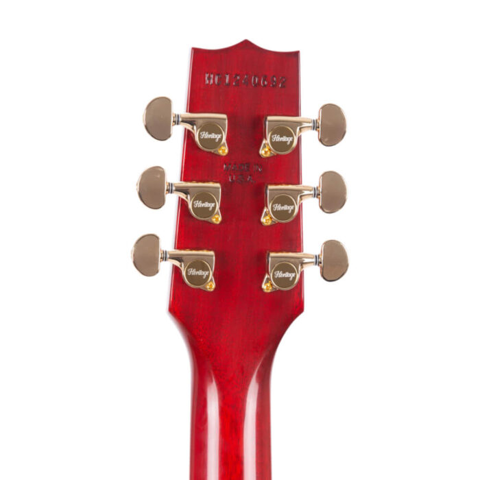 Heritage, Custom Shop Core Collection H-157 Maple Top Electric Guitar, Dark Cherry Sunburst - Image 5