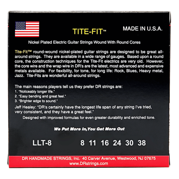 DR, TITE-FIT* - Nickel Plated Electric Guitar Strings: Extra Light 8-38 - Image 2