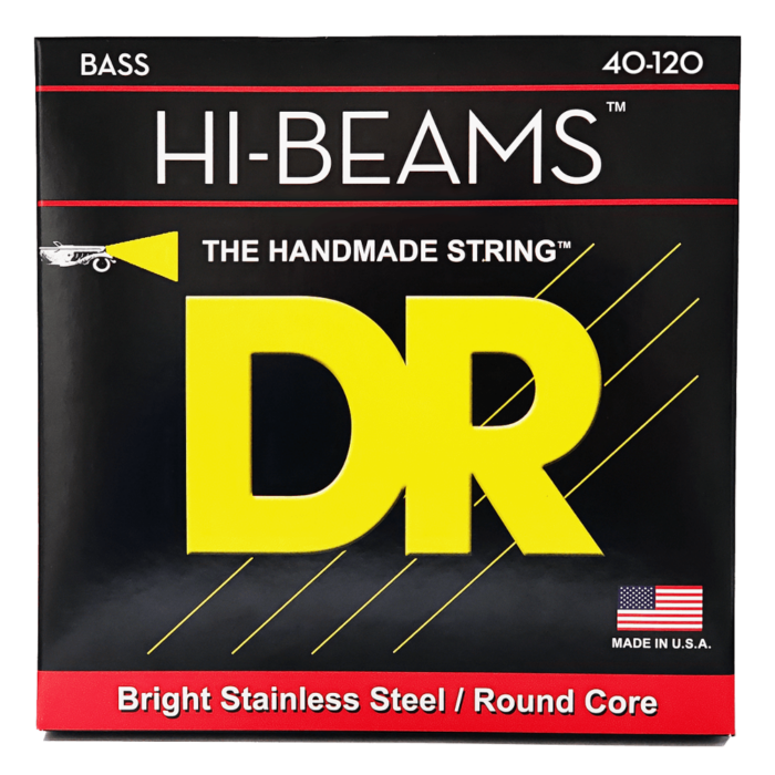 DR, HI-BEAM* - Stainless Steel Bass Strings: 5-String Light 40-120