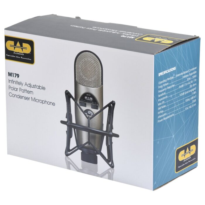 CAD Audio M179, Equitek Series, Large Diaphragm Infinitely Adjustable Polar Pattern Condenser Microphone - Image 3