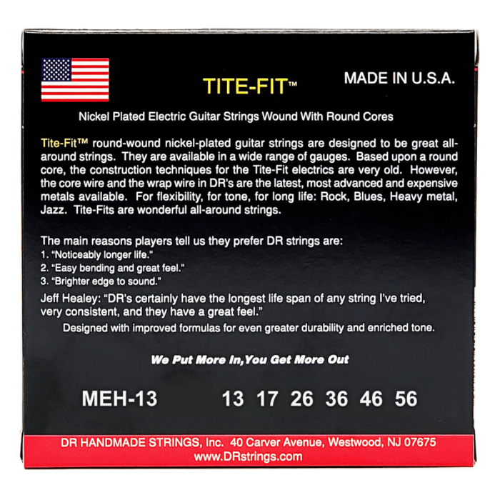 DR, TITE-FIT* - Nickel Plated Electric Guitar Strings: Super Heavy 13-56 – Bild 2