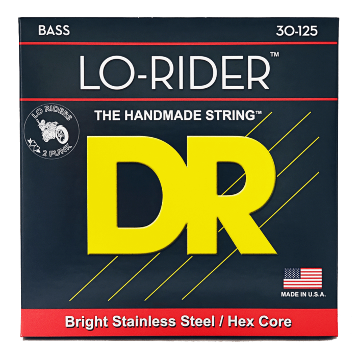 DR, LO-RIDER* - Stainless Steel Bass Strings: 6-String Medium 30-125