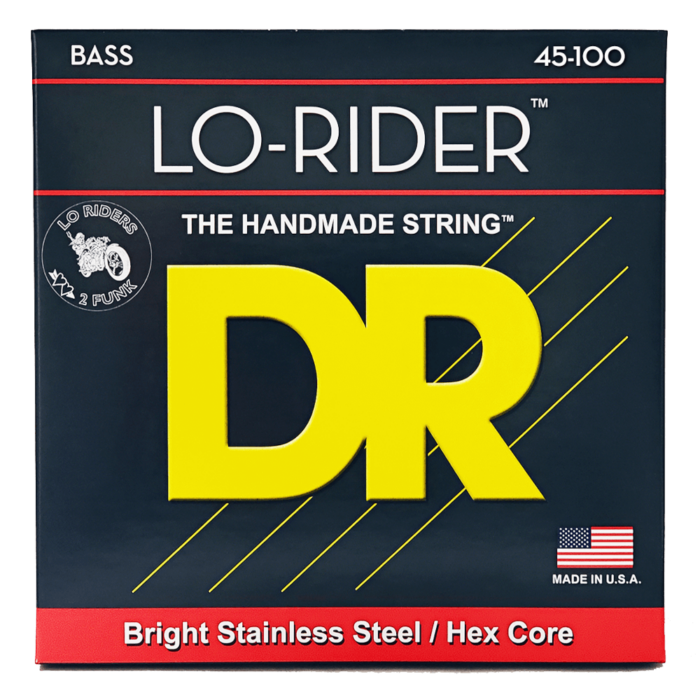 DR, LO-RIDER* - Stainless Steel Bass Strings: Light to Medium 45-100