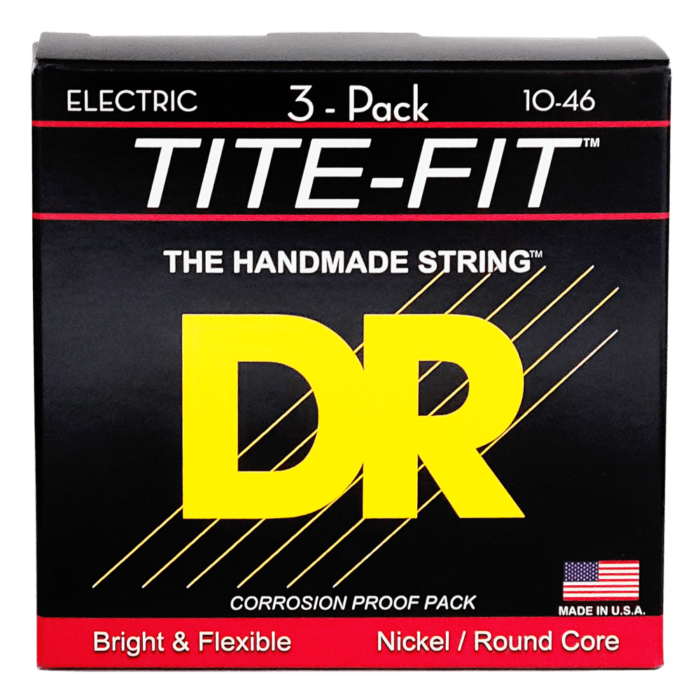 DR, TITE-FIT* - Nickel Plated Electric Guitar Strings: Medium 10-46
