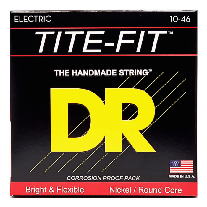 DR, TITE-FIT* - Nickel Plated Electric Guitar Strings: Medium 10-46