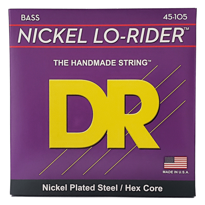 DR, NICKEL LO-RIDER* - Nickel Plated Bass Strings: Medium 45-105