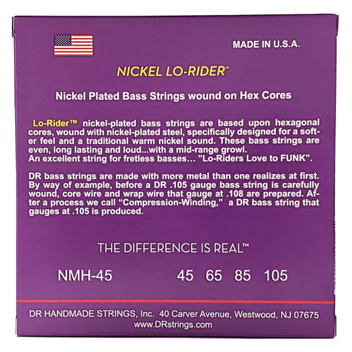 DR, NICKEL LO-RIDER* - Nickel Plated Bass Strings: Medium 45-105 – Bild 2