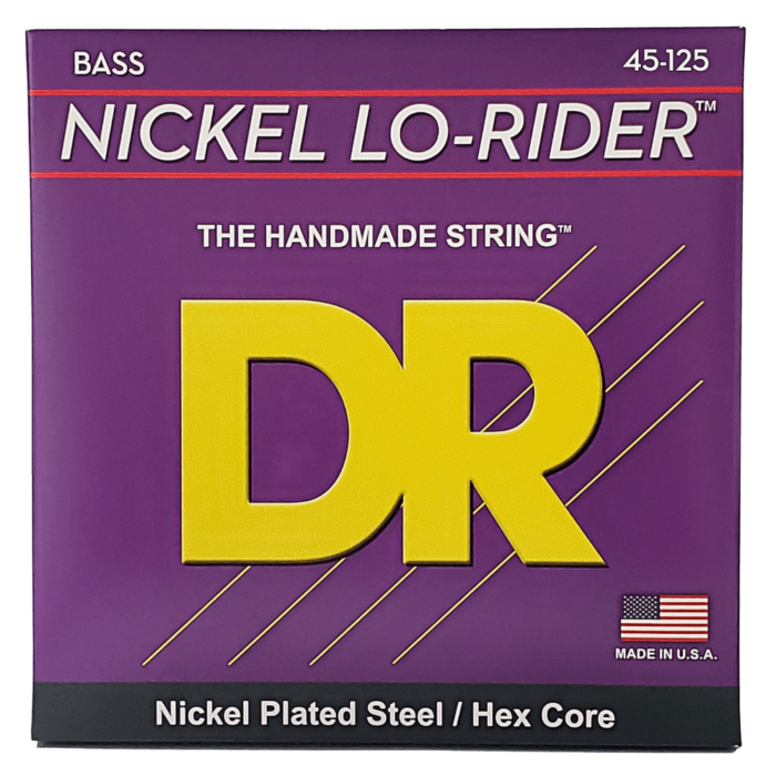 DR, NICKEL LO-RIDER* - Nickel Plated Bass Strings: 5-String Medium 45-125
