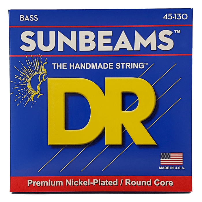 DR, SUNBEAM* - Nickel Plated Bass Strings: 5-String Medium to Heavy 45-130