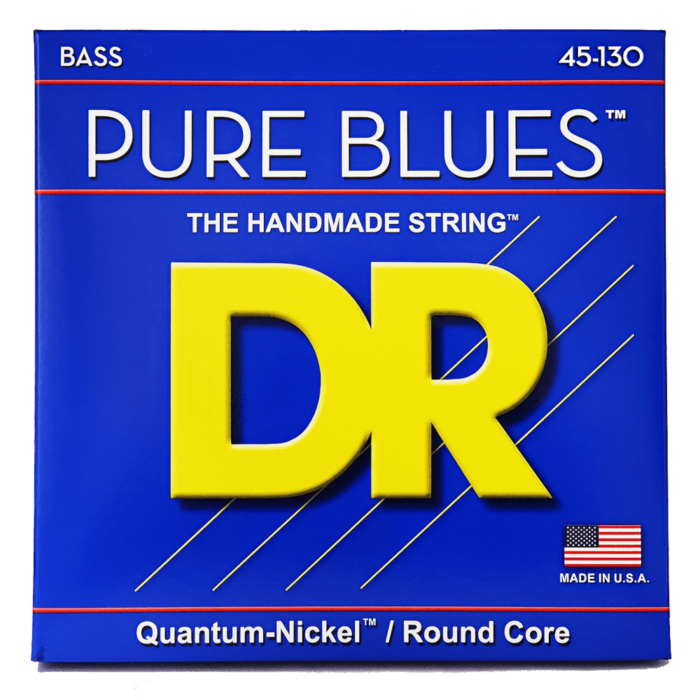 DR, PURE BLUES* - Quantum Nickel* Bass Strings: 5-String Medium to Heavy 45-130
