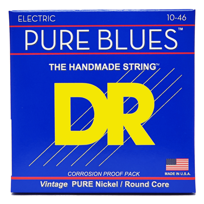 DR, PURE BLUES* - Pure Nickel Electric Guitar Strings: Medium 10-46