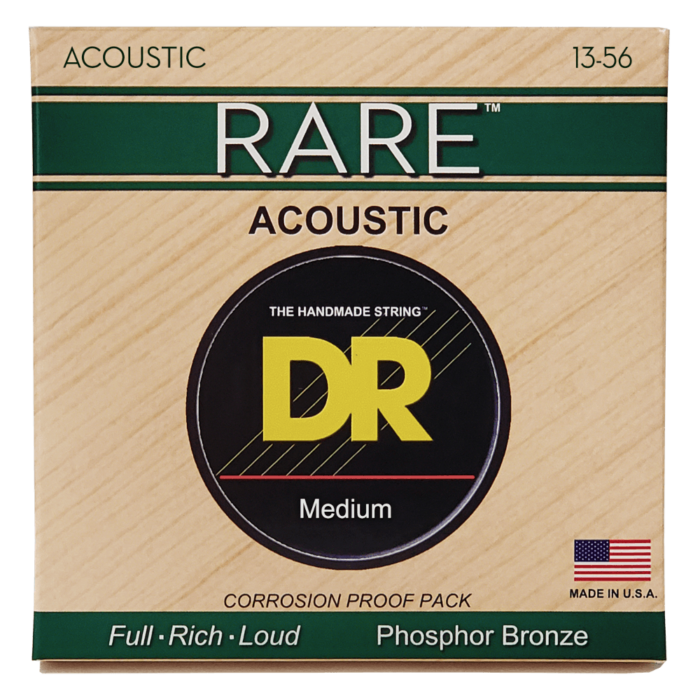 DR, RARE* - Phosphor Bronze Acoustic Guitar Strings: Medium 13-56