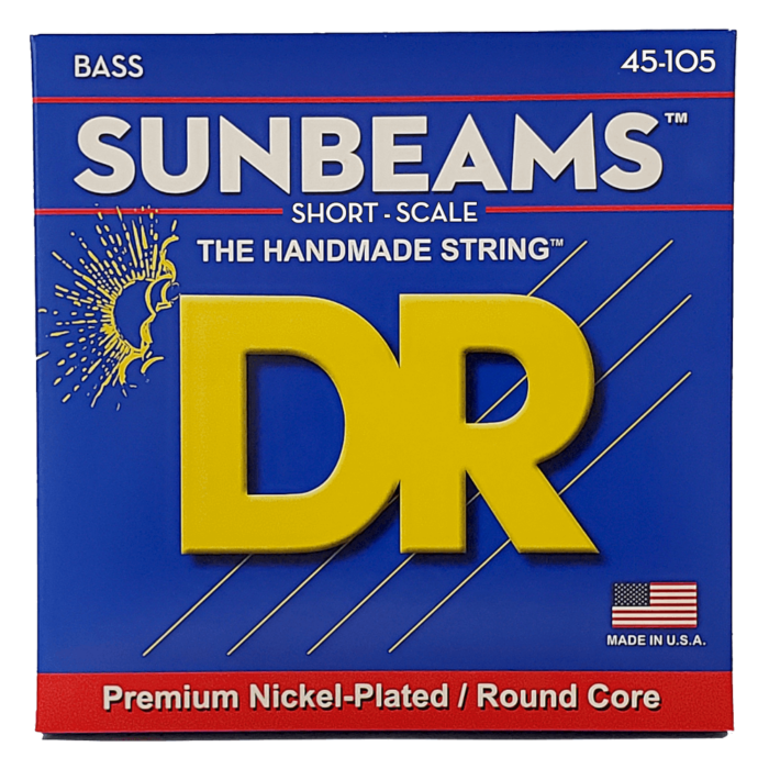 DR, SUNBEAM* - Nickel Plated Bass Strings: Medium 45-105 Short Scale