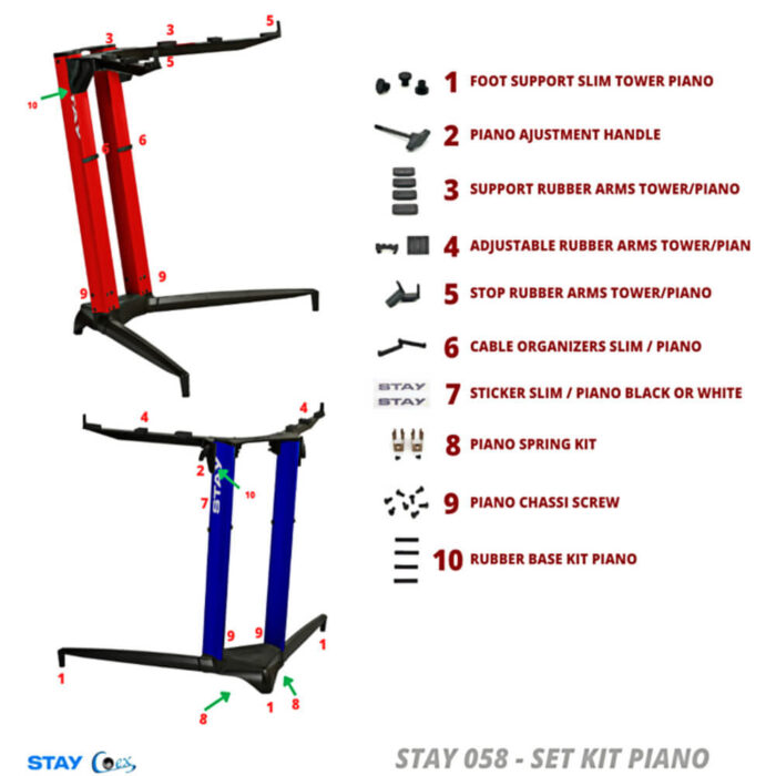 STAY, ST-58, SET KIT for PIANO