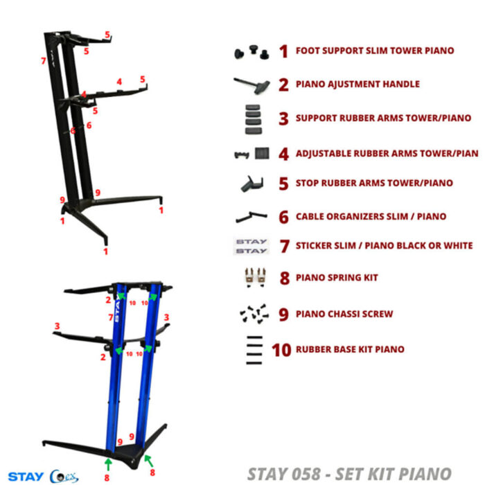 STAY, ST-58, SET KIT for PIANO – Bild 2