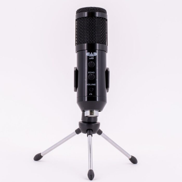 CAD Audio U49, USB Large Format Side Address Studio Microphone with Headphone Monitor and Echo - Image 2