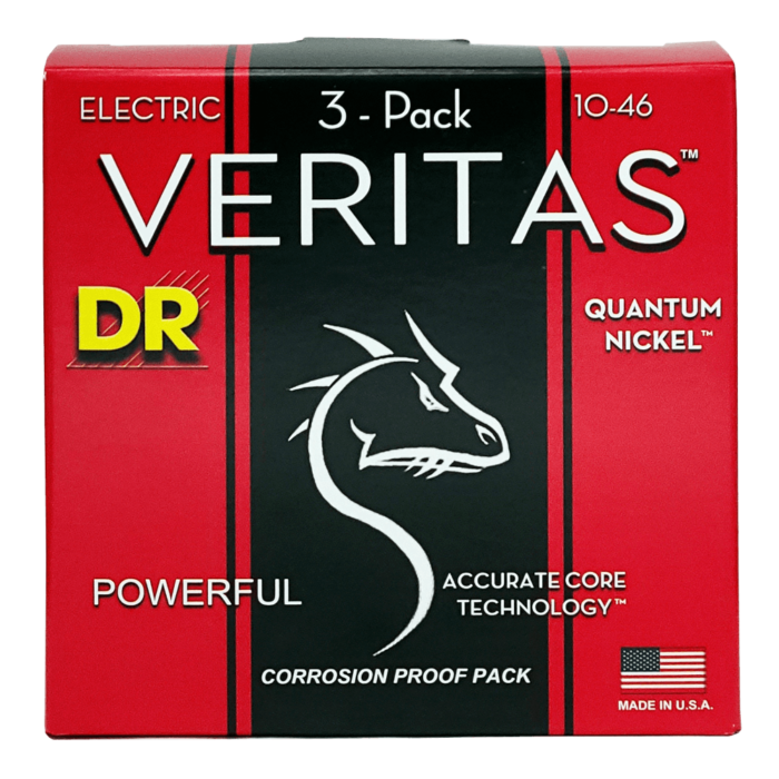 DR, VERITAS* - Coated Core Technology Electric Guitar Strings: Medium 10-46