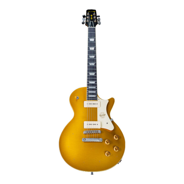 Heritage, Custom Shop Core H-150 P90 Electric Guitar with Case,  (Artisan Aged), Gold Top