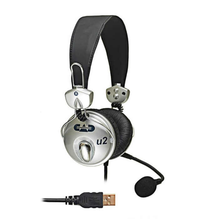 CAD Audio U2, USB Stereo Headphones with Cardioid Condenser Microphone, 15cm USB Cable