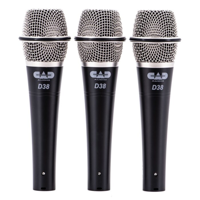 CAD Audio D38X3, Live Series, 3 Pack of D38 SuperCardioid Dynamic Microphone, All Metal Construction – Bild 2