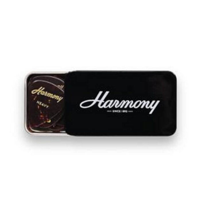 Harmony, Celluloid Tortoise Standard Guitar Pick, Heavy, 12-Pick Tin