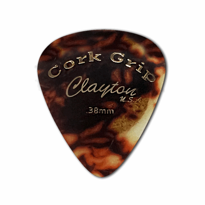 Clayton Cork Grip Pick Standard 0,38mm /6 pcs