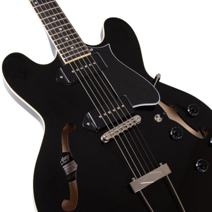 Heritage, H-530 Hollow Electric Guitar with Case, Ebony – Bild 3
