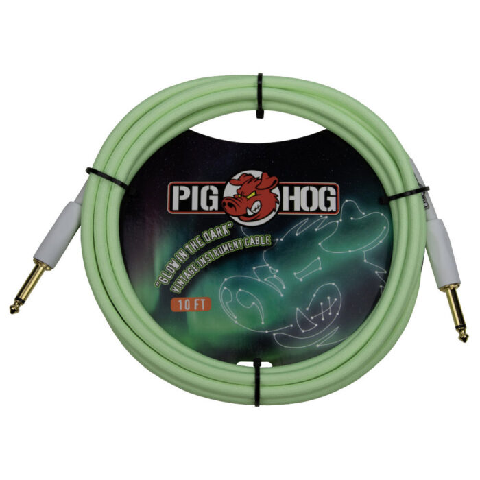 Pig Hog "Glow in the Dark" Instrument Cable, 3m/10ft