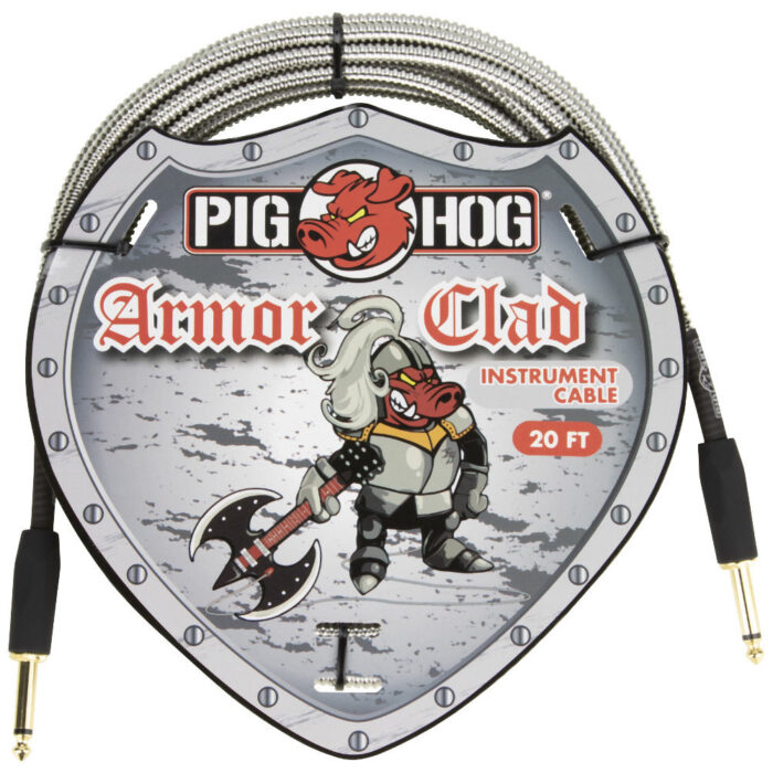 Pig Hog Armor Clad Instrument Cable, 6m/20ft