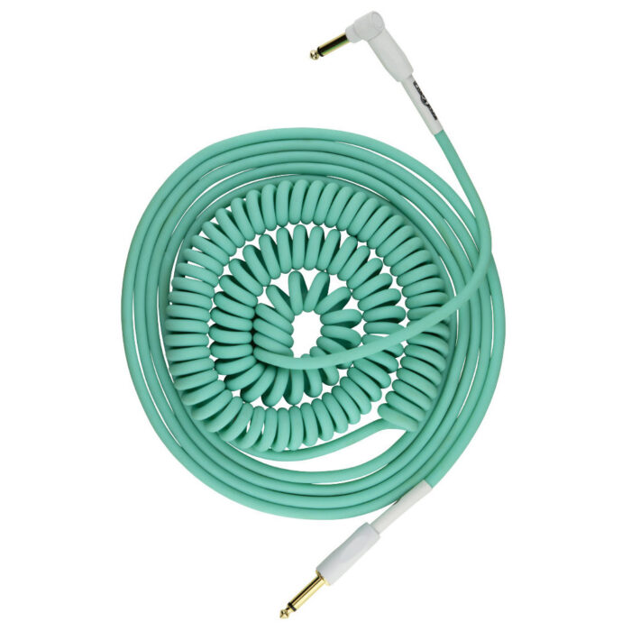 Pig Hog "Half Coil" Instrument Cable, 9m/30ft, Seafoam Green - Image 2