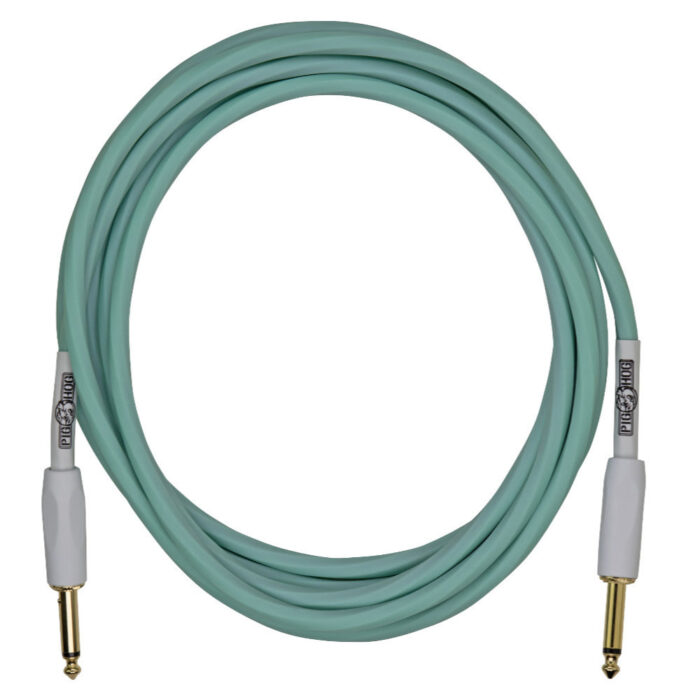 Pig Hog Hex Series Silent Cable 3m/10ft Seafoam Green - Image 2