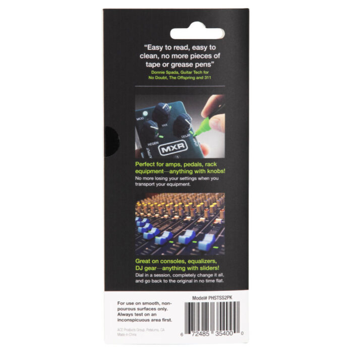 Pig Hog StageTrix Settings Saver Chalk Marker 2 Pack – Bild 4