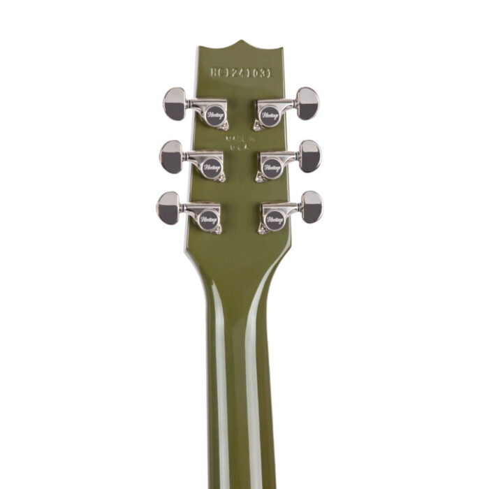 Heritage, Custom Shop Core Collection H-137 Electric Guitar with Case, Olive Drab - Image 4