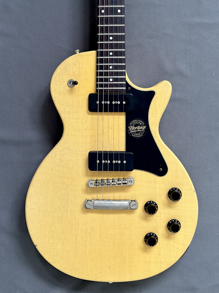 Heritage, Custom Shop Core Collection H-137 Electric Guitar with Case (Artisan Aged), TV Yellow – Bild 3
