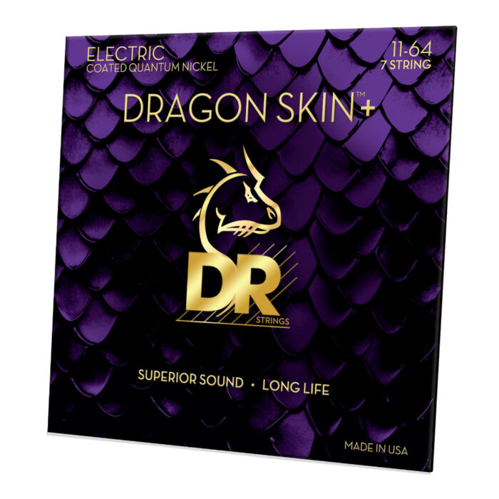 DR, DRAGON SKIN+ Quantum Nickel Electric Guitar Strings: 7 string Heavy 11-64 – Bild 2