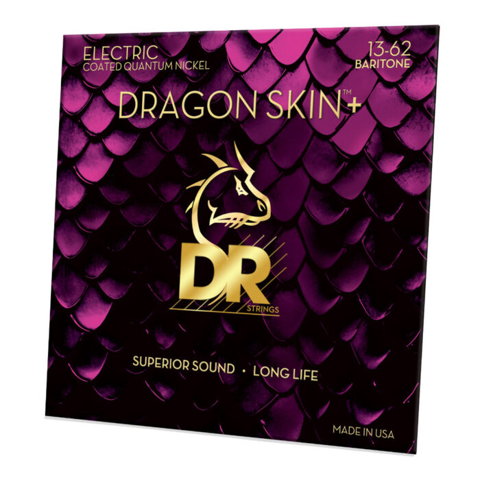 DR, DRAGON SKIN+ Quantum Nickel Electric Guitar Strings: Baritone 13-62 – Bild 2