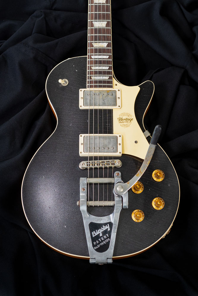 Heritage, Custom Shop Core Collection H-150 Electric Guitar (Artisan Aged), Space Black, Bigsby – Bild 2