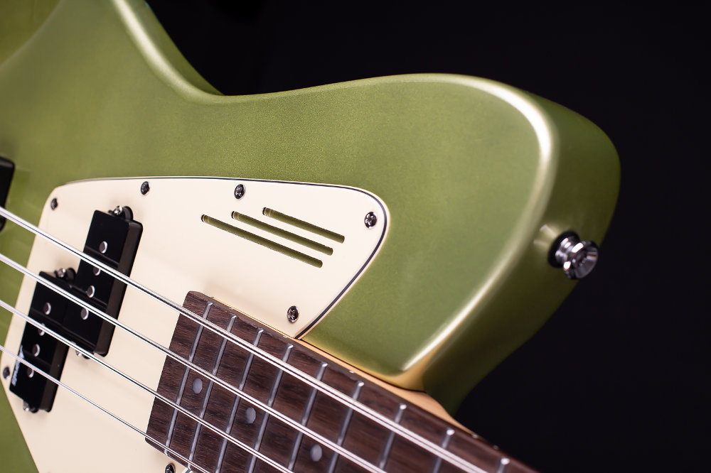 Magneto Guitars, Ruby Bass, Short-Scale, Olive Whisper - Image 4